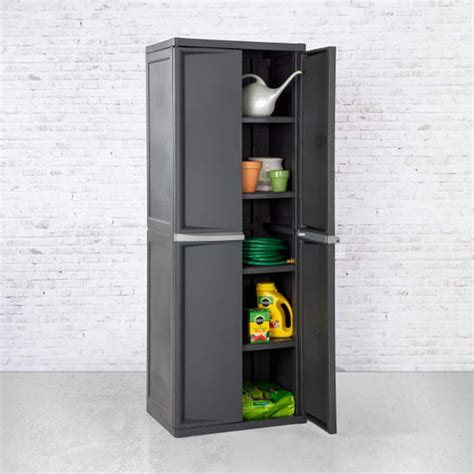 black and gray steel storage cabinet with doors|sterilite 4 drawer cabinet gray.